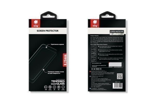 Защитное стекло с рамками 2.5D для Redmi Note 5A Ainy Full Screen Cover 0.25mm (Black/Черный) : характеристики и инструкции - 1