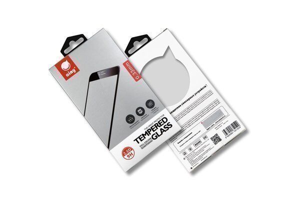 Защитное стекло с рамками 2.5D для Redmi 4A Ainy Full Screen Cover 0.33mm (White/Белый) : отзывы и обзоры - 4