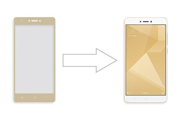 Защитное стекло с рамками 2.5D для Redmi Note 4X Ainy Full Screen Cover (Gold/Золотистый) : отзывы и обзоры - 2