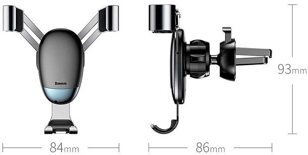 Держатель для смартфона Baseus Mini Gravity Holder SUYL-G01 (Black/Черный) - 4