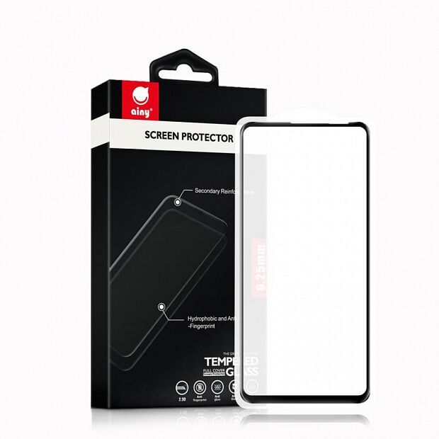 Защитное стекло для Xiaomi Mi Mix 3 Ainy Full Screen Cover с полноклеевой поверхностью (Black) : характеристики и инструкции - 2