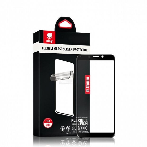 Защитное стекло для Redmi 6/6A Ainy Full Screen Cover (0,15mm) (Black/Черный) : характеристики и инструкции - 2
