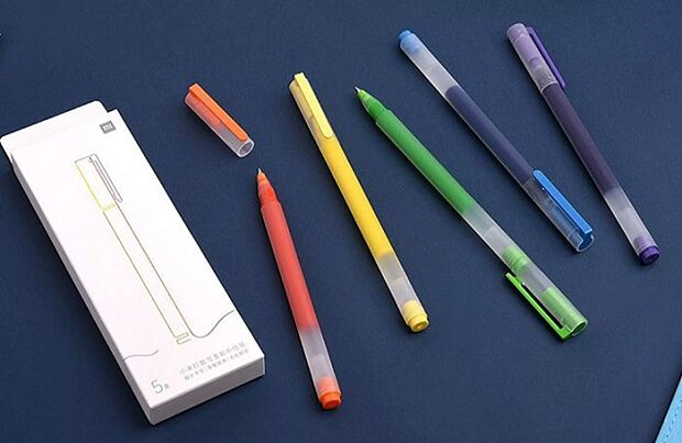 Набор гелевых ручек Xiaomi MI Jumbo Colourful Pen MJZXB03WC 5 шт. - 6