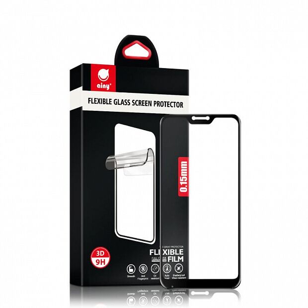Защитное стекло для Redmi 6 Pro/A2 Lite Ainy Full Screen Cover (0,15mm) (Black/Черный) : характеристики и инструкции - 1