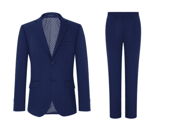 Мужской классический костюм Louise Man Diffuse Wool Stretch Suit (Blue/Синий) 