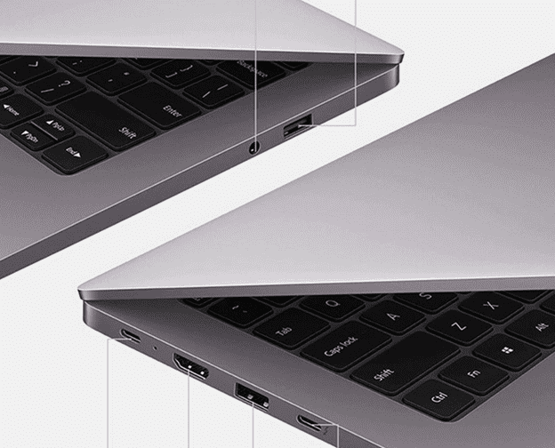Расположение разъемов на корпусе ноутбука Xiaomi RedmiBook Pro 15" 2021