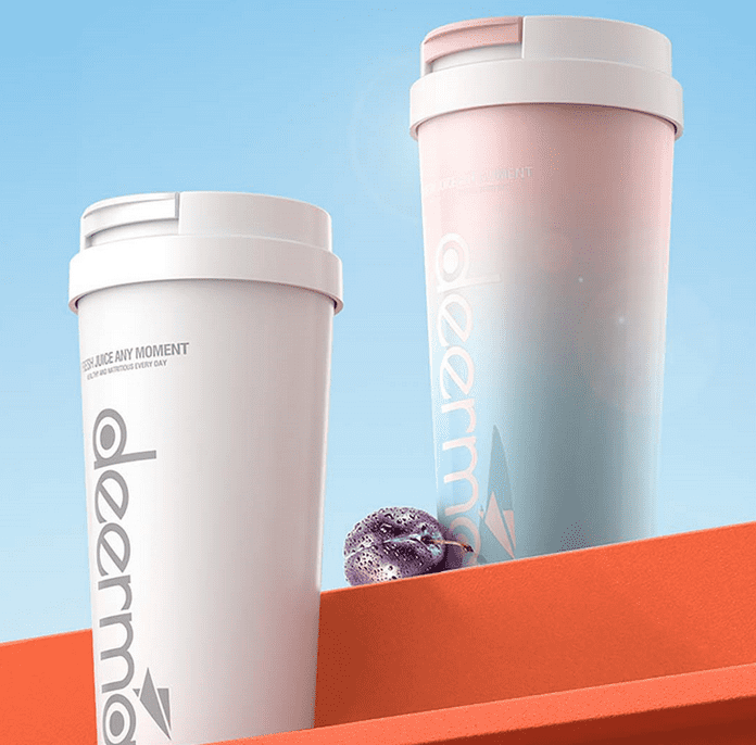 Дизайн блендера Xiaomi Deerma Insulation Juice Cup 
